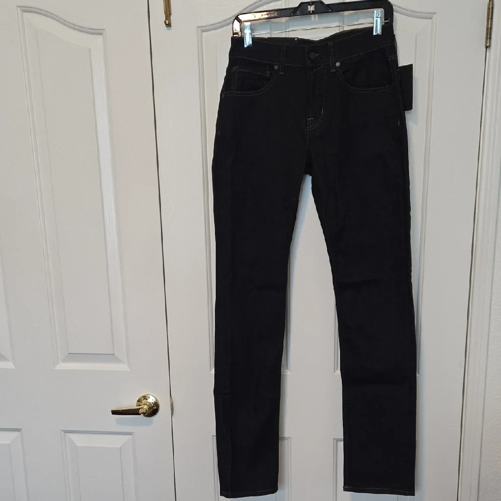 7 For All Mankind Men's THE STRAIGHT Luxe Super Rinse Blue Jeans Sz 28 NWT
